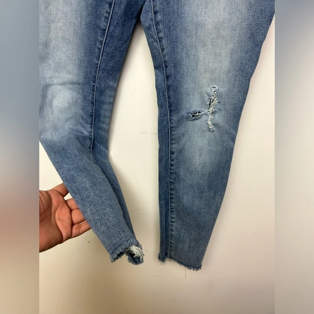 Lucky brand ankle‎ skinny Mid rise Stretchy blue wash jeans size 4/27
